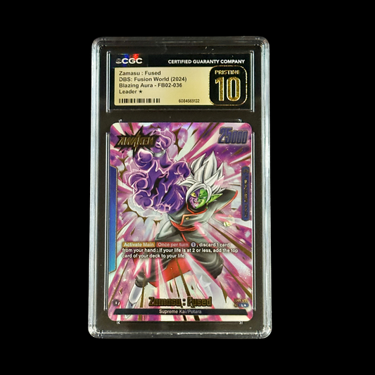 Dragon Ball Super Fusion World Slab Zamasu : Fused FB02-036 CGC Pristine 10 2024