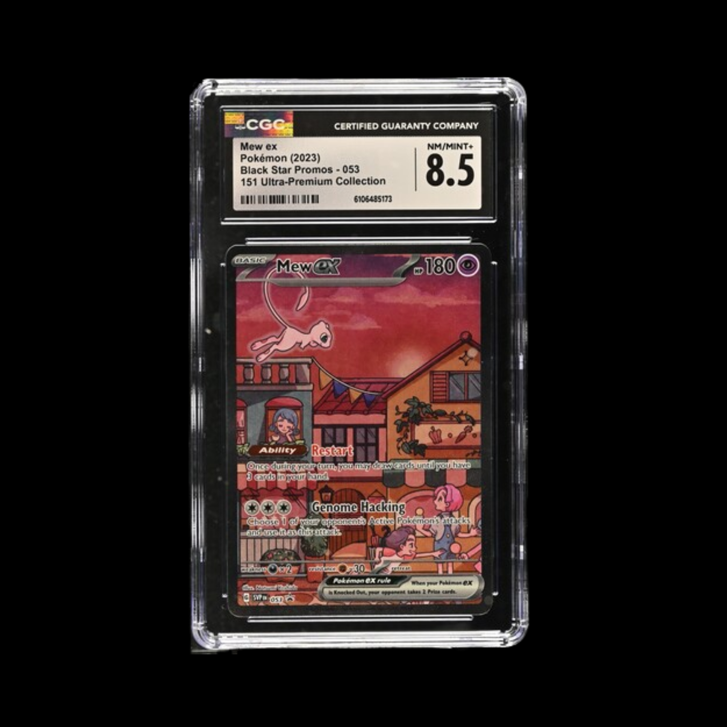 Pokemon Slab Mew 053 2023 CGC 8.5 Nm/Mint+