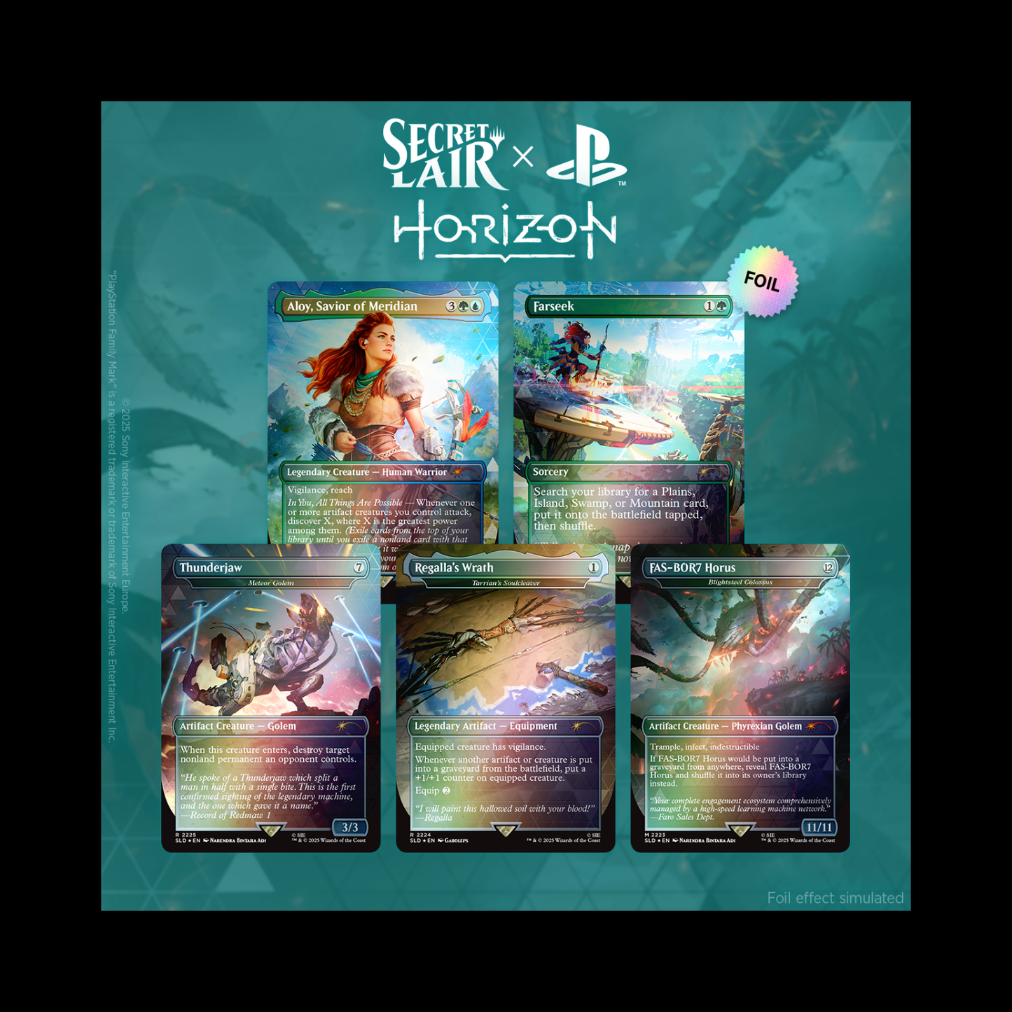 MTG Magic The Gathering Secret Lair Horizon Into the Forbidden West Rainbow Foil Sealed