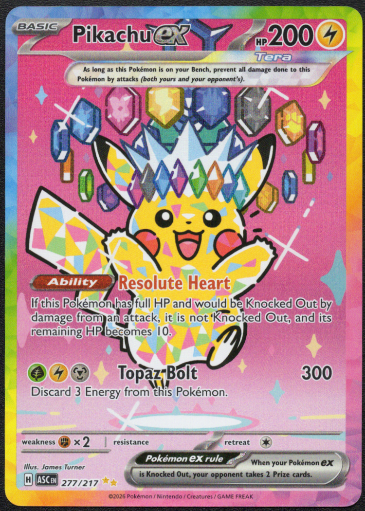 Pikachu ex (277/217) (ASC)
