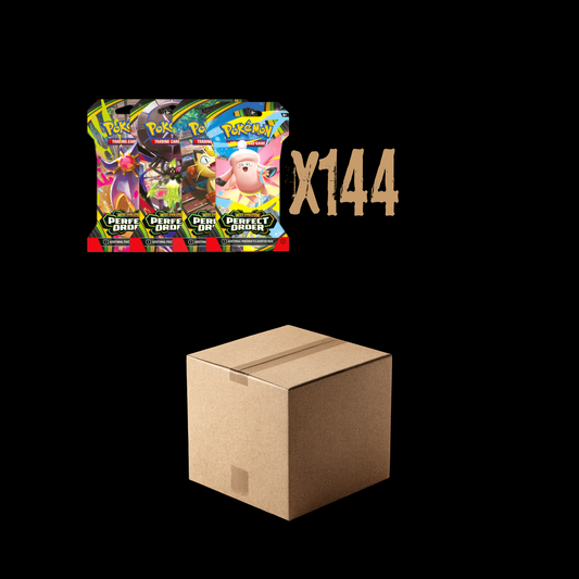 Pokemon Mega Evolution Perfect Order 144x Sleeved Booster Pack Sealed Case (Ships March 27th)