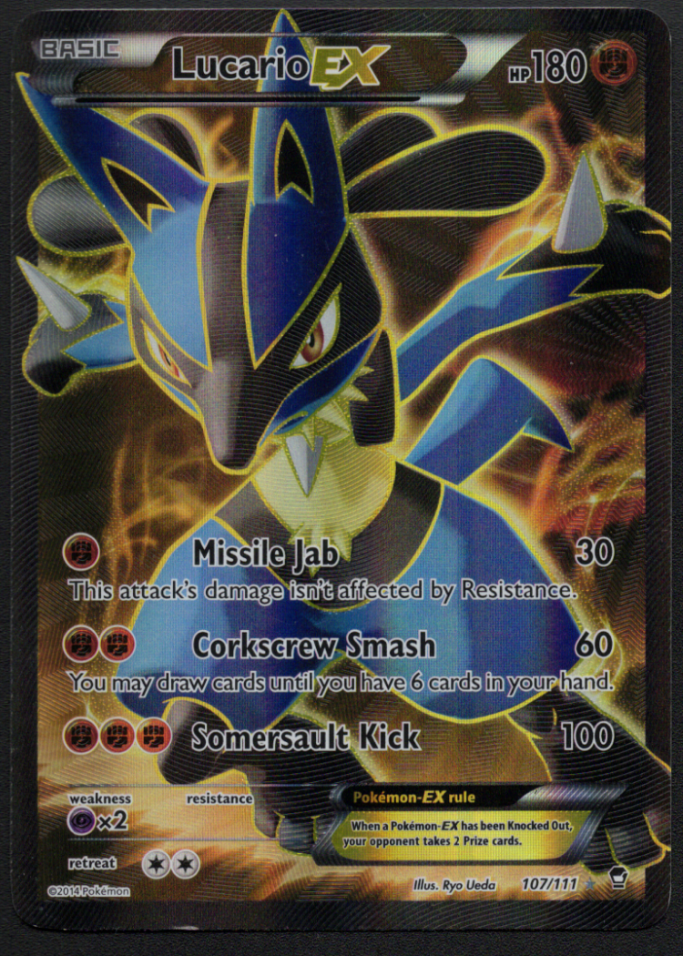 Lucario EX (107 Full Art) (107/111) (FFI)