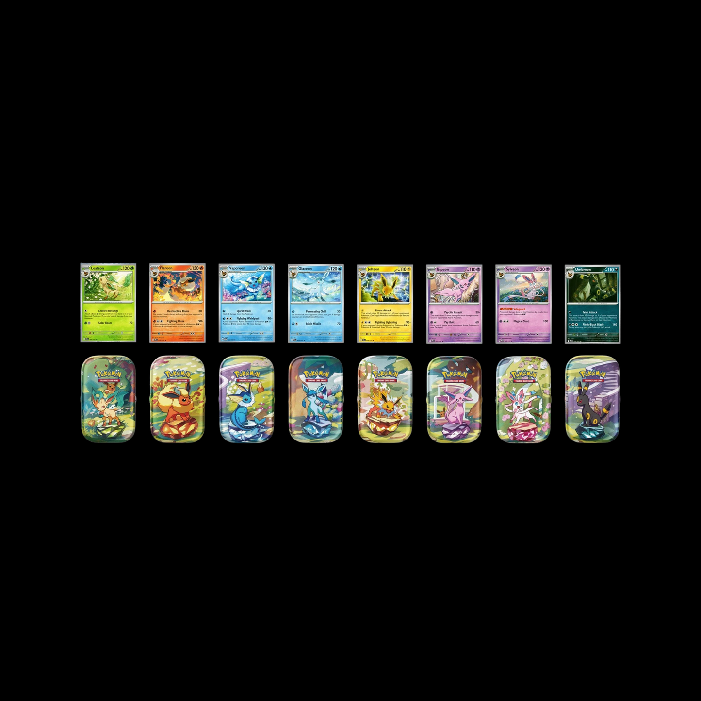 Pokemon Scarlet & Violet Prismatic Evolutions 8 Pack Tin Box