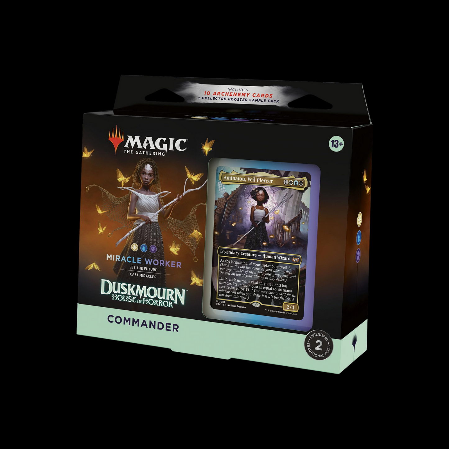 MTG Magic The Gathering Duskmourn Miracle Worker Commander Deck