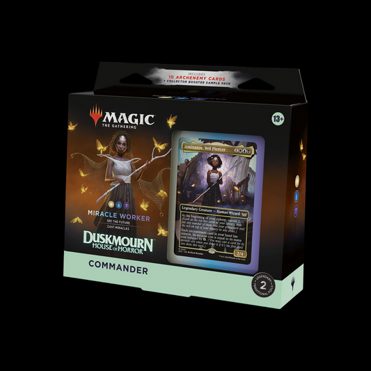 MTG Magic The Gathering Duskmourn Miracle Worker Commander Deck