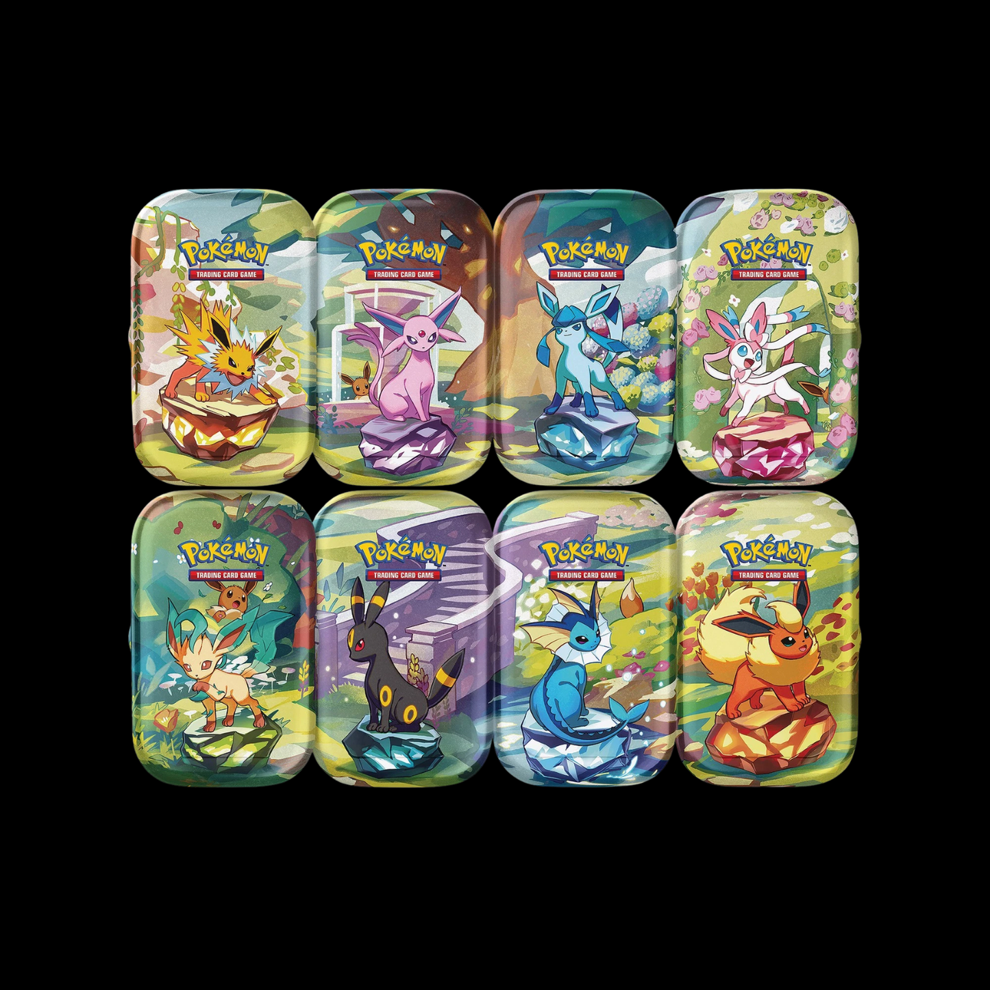 Pokemon Scarlet & Violet Prismatic Evolutions 8 Pack Tin Box