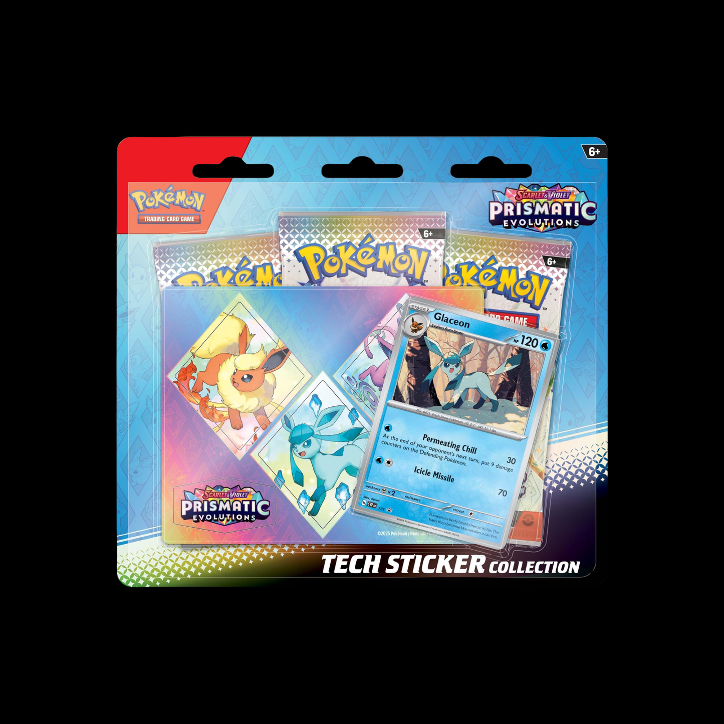 Pokemon Scarlet & Violet Prismatic Evolutions Tech Sticker Collection Sylveon