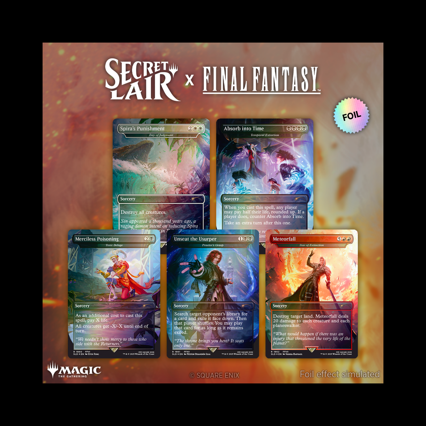 MTG Magic The Gathering Secret Lair Final Fantasy : Game Over