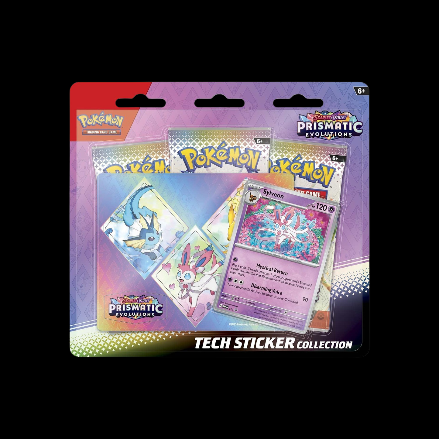 Pokemon Scarlet & Violet Prismatic Evolutions Tech Sticker Collection Sylveon
