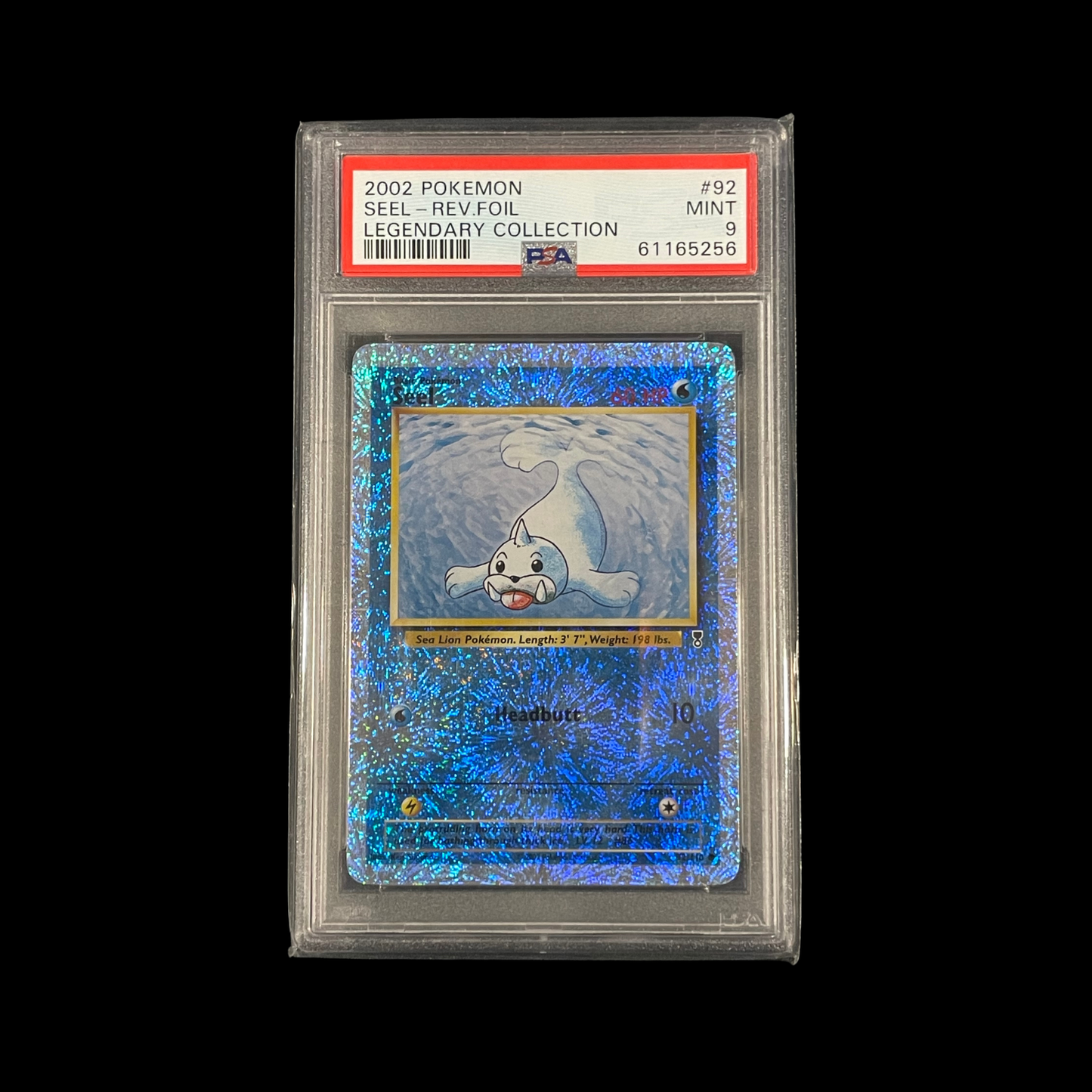 Pokemon Slab Seel 92 Reverse Holo PSA 9 Mint 2002