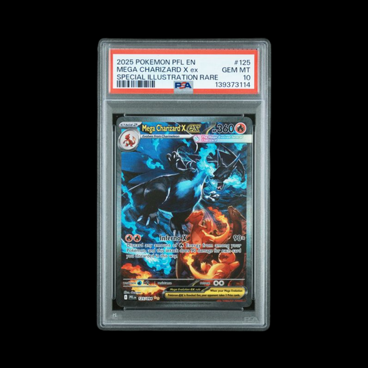 Pokemon Slab Mega Charizard X Ex 125 PSA 10 Gem 2025