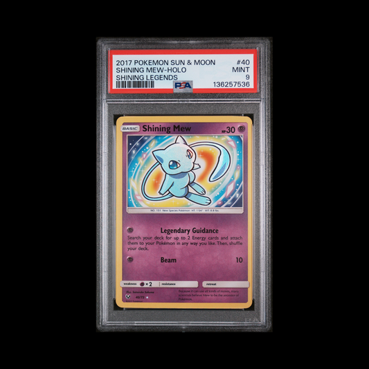 Pokemon Slab Shining Mew 40 PSA 9 Mint 2017