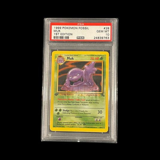 Pokemon Slab Muk 1st Edition 28 PSA 10 Gem 1999