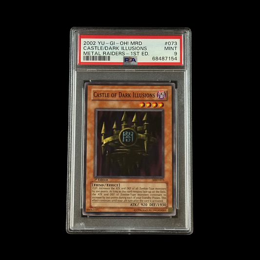 Yu-Gi-Oh! Slab Castle Of Dark Illusions Metal Raiders 1st Edition MRD-073 PSA 9 Mint 2002