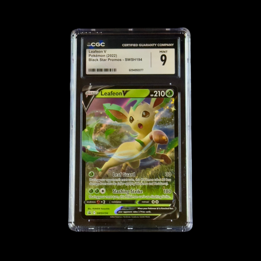 Pokemon Slab Leafeon V 194/BSP CGC 9 Mint 2022