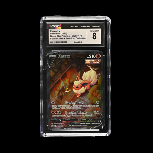 Pokemon Slab Flareon 179 2021 CGC 8 Nm/Mint