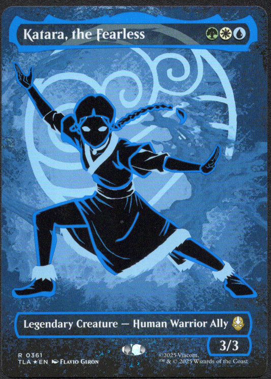 Katara, the Fearless (Borderless) (Neon Ink Foil) (361) (TLA)