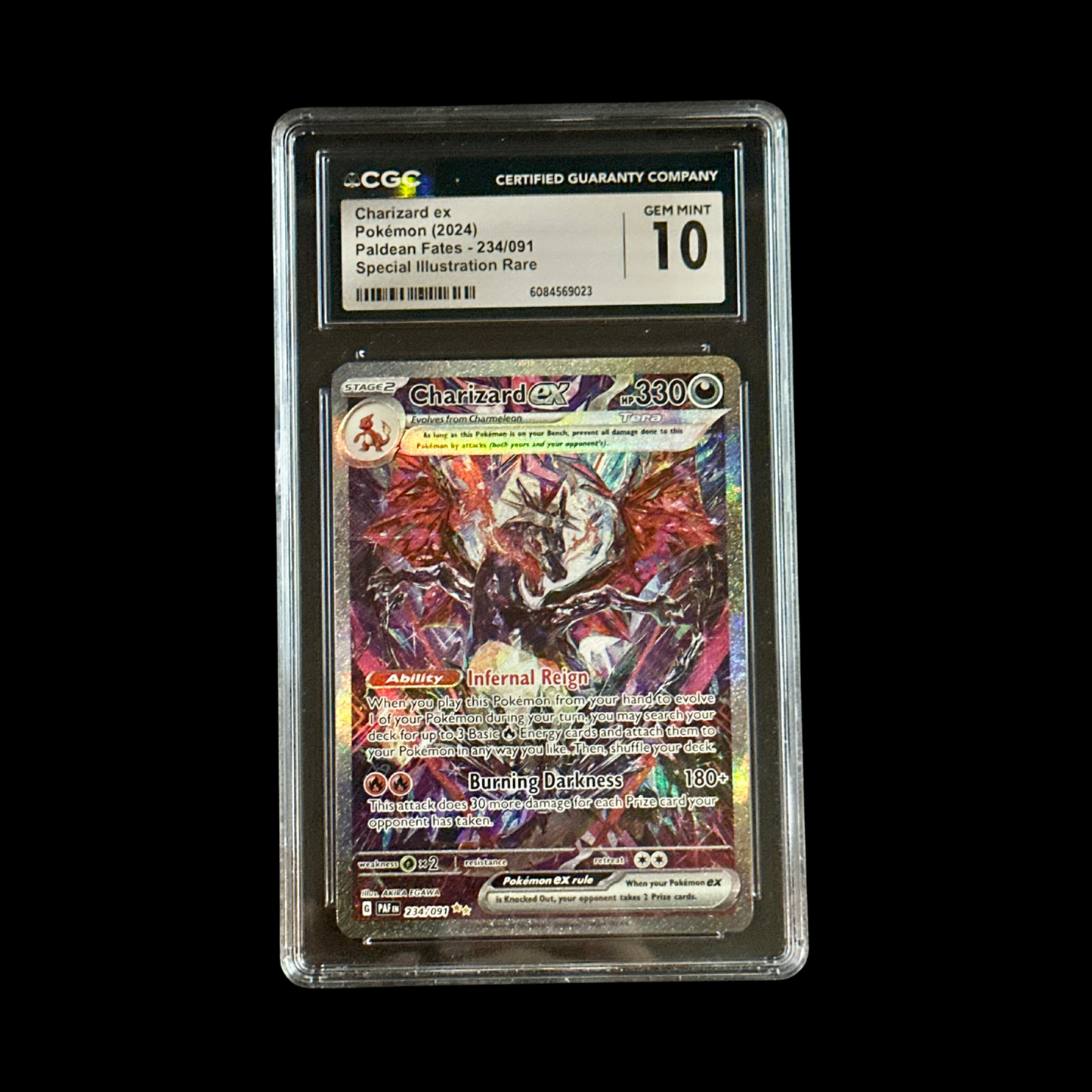 Pokemon Slab Charizard EX 234/091 CGC 10 Gem 2024