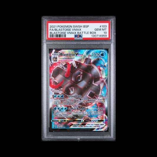 Pokemon Slab Blastoise VMAX 103 PSA 10 Gem 2021