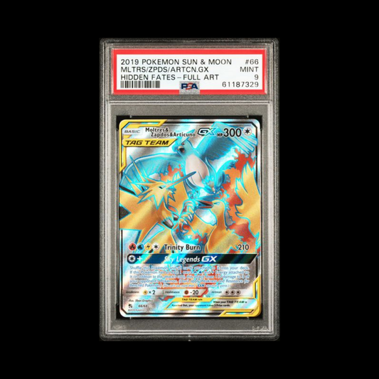 Pokemon Slab Moltres & Zapdos & Articuno 66 PSA 9 Mint 2019