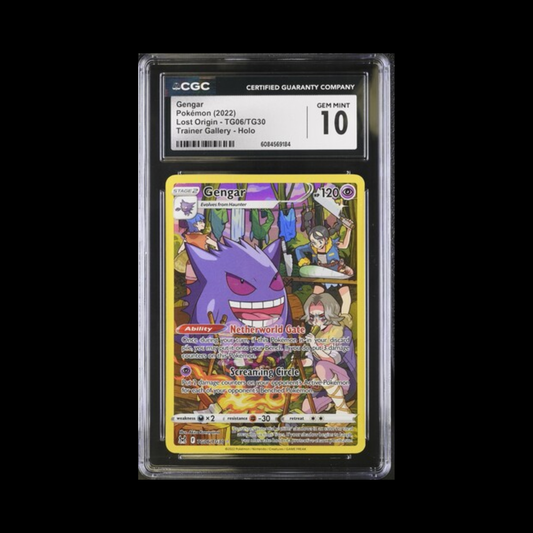 Pokemon Slab Gengar TG06 CGC 10 Gem 2022