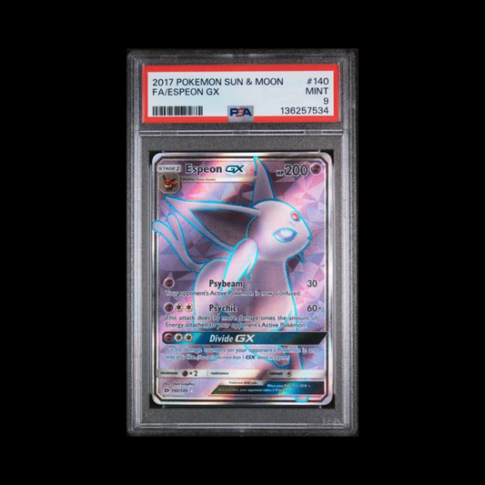 Pokemon Slab Espeon GX 140 PSA 9 Mint 2017