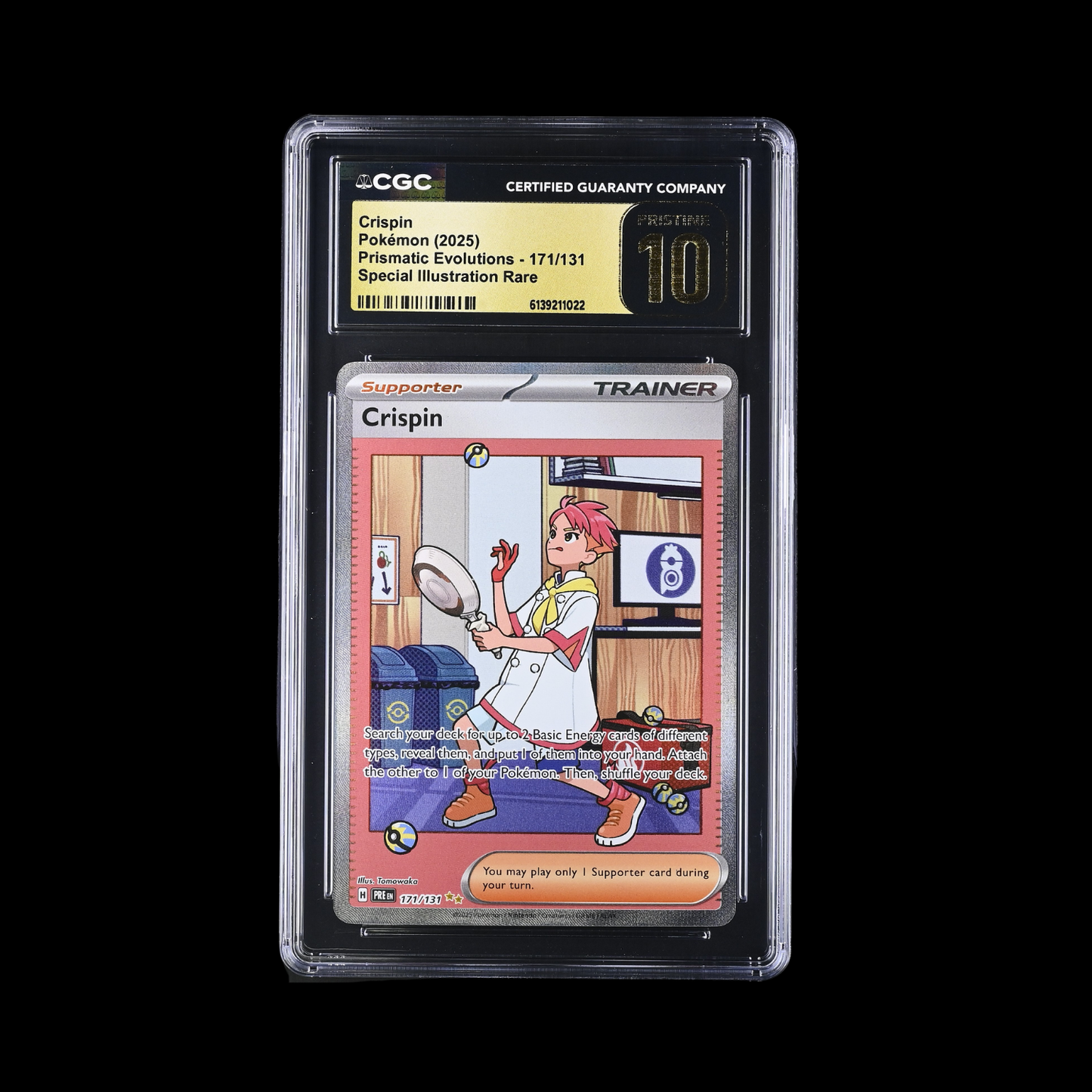 Pokemon Slab Crispin 171 CGC Pristine 10 2025
