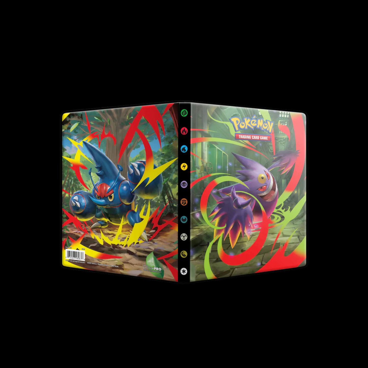 Ultra Pro Binder Pokemon Gengar 4 Pocket 80x Cards + 4x Jumbo Cards