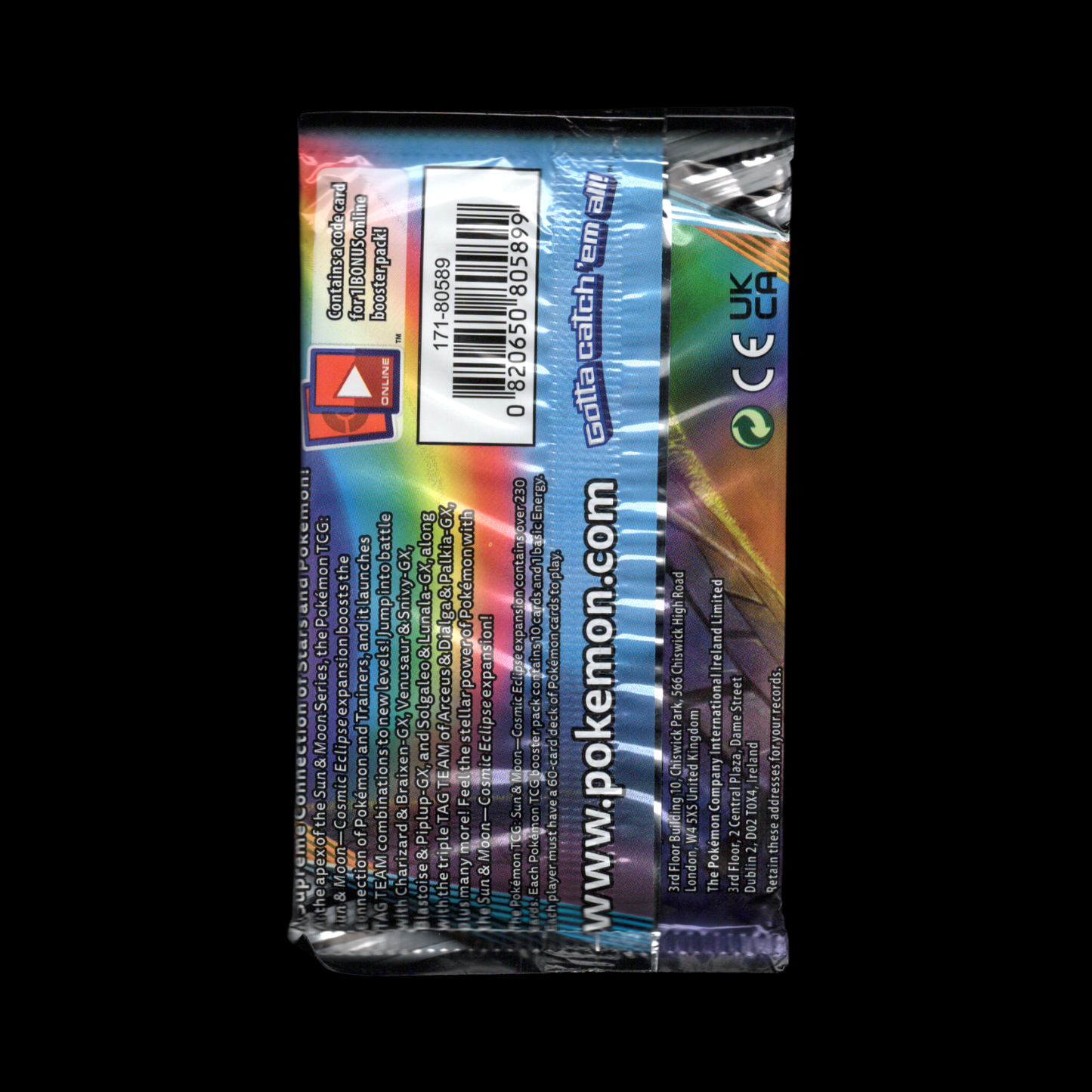 Pokemon Sun & Moon Cosmic Eclipse Booster Pack 2019