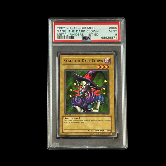 Yu-Gi-Oh! Slab Saggi The Dark Clown Metal Raiders 1st Edition MRD-066 PSA 9 Mint 2002