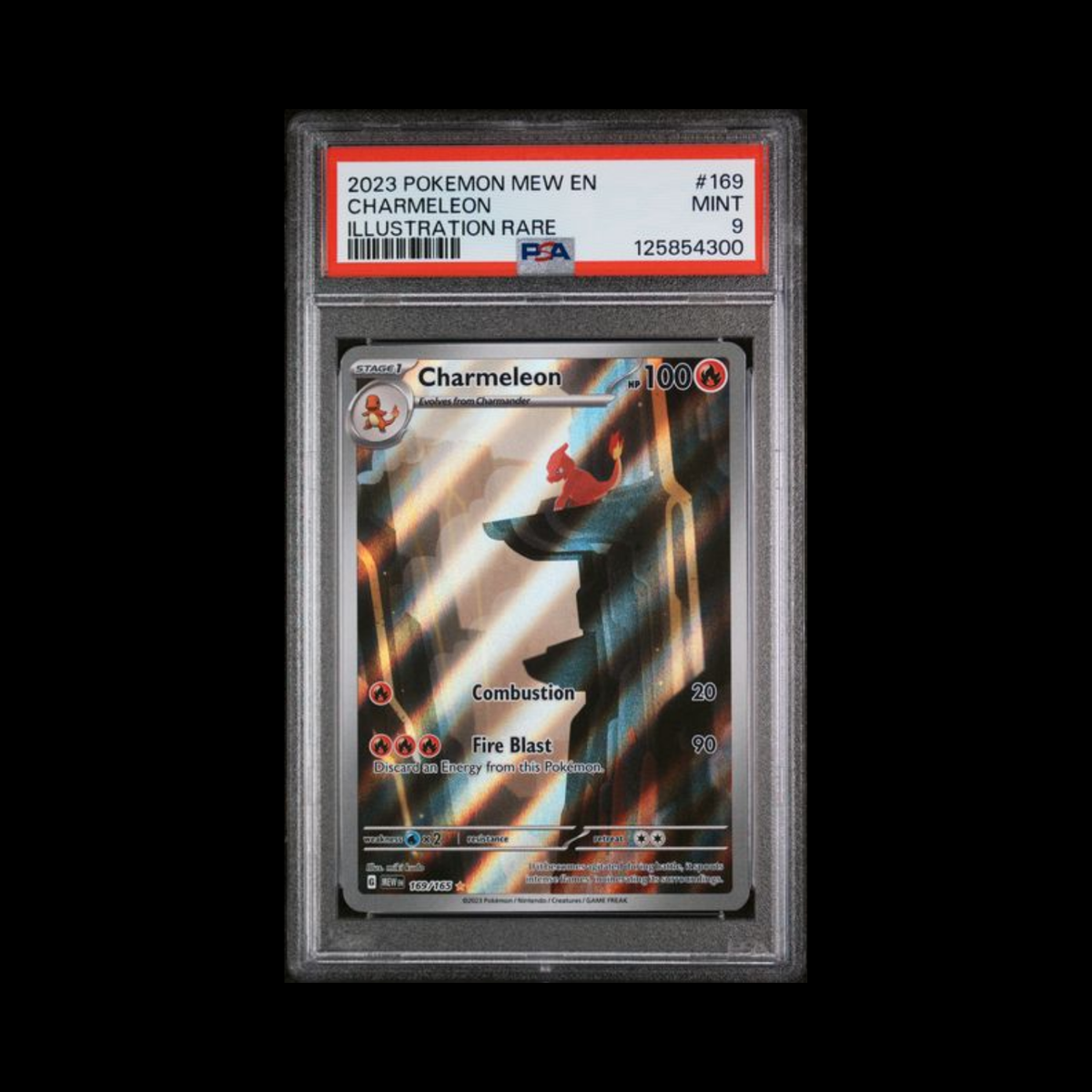 Pokemon Slab Charmeleon 169 PSA 9 Mint 2023