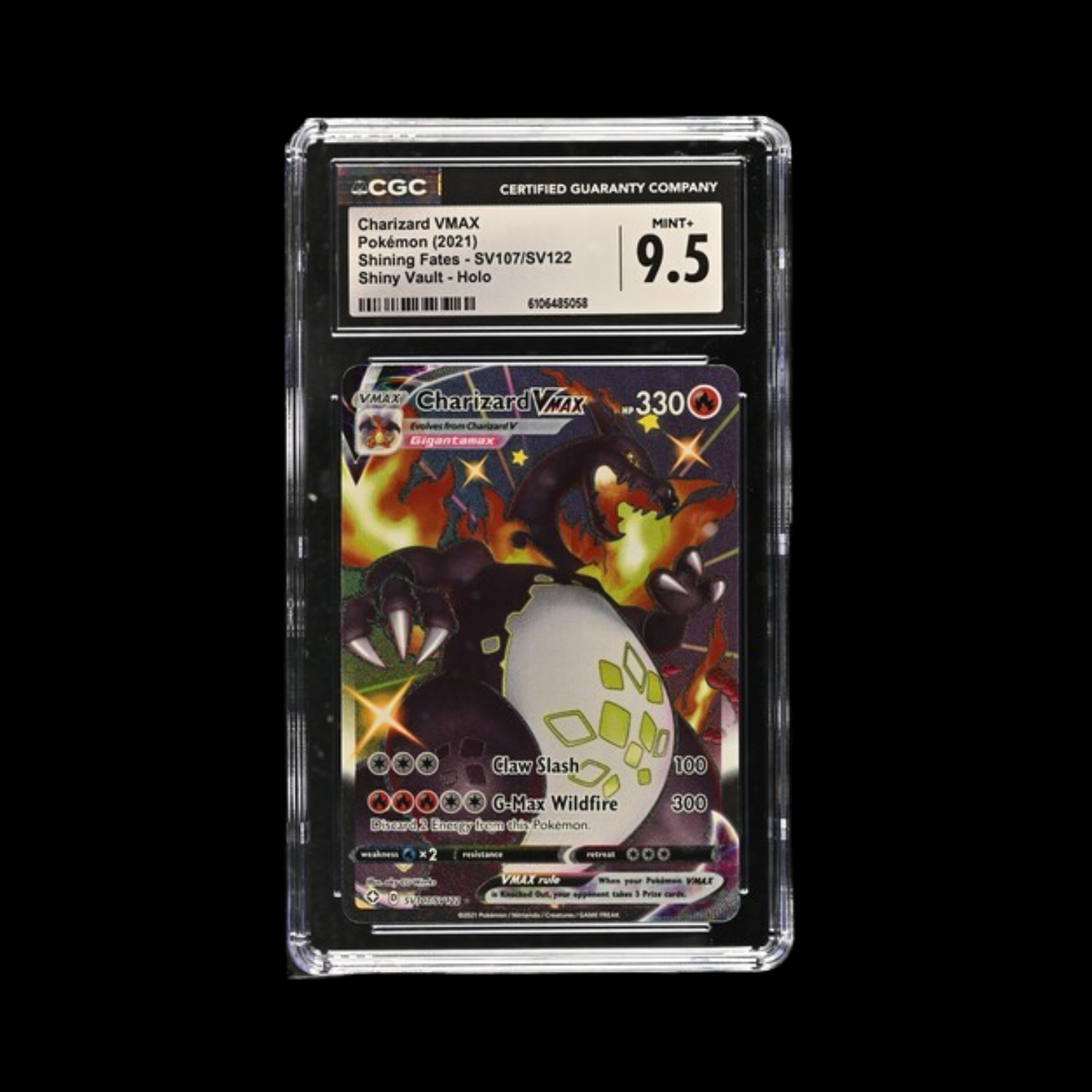 Pokemon Slab Charizard SV107 2021 CGC 9.5 Mint+