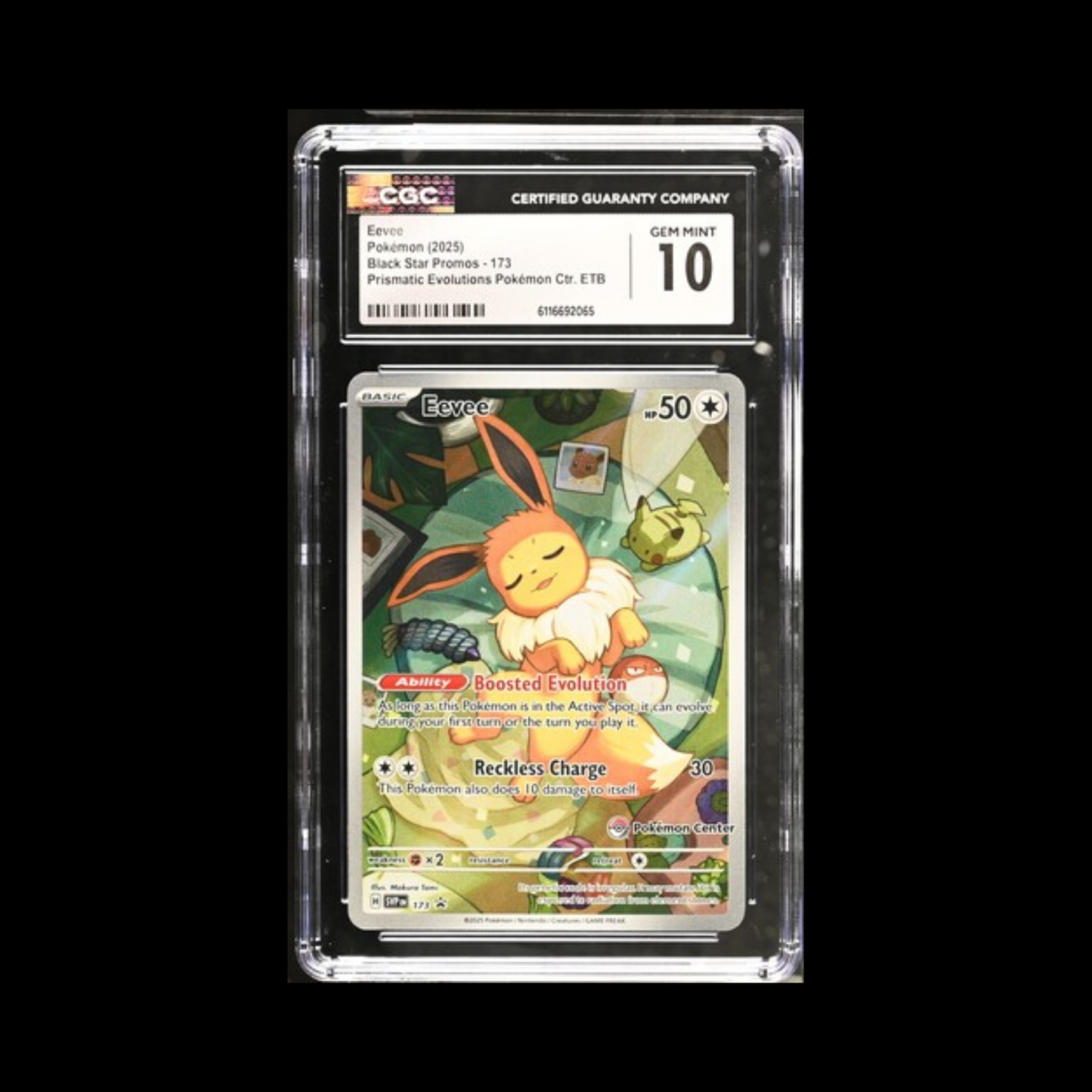 Pokemon Slab Eevee 173 Pokemon Center CGC 10 Gem 2025