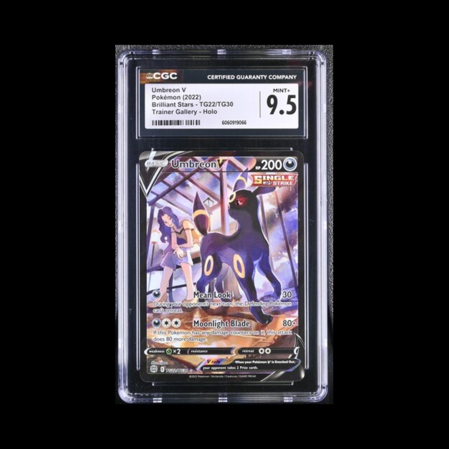 Pokemon Slab Umbreon V TG22 CGC 9.5 Mint+ 2022