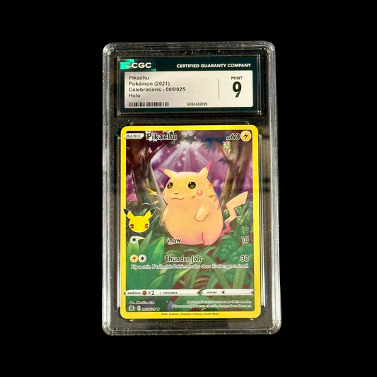 Pokemon Slab Pikachu 005/025 CGC 9 NM 2021