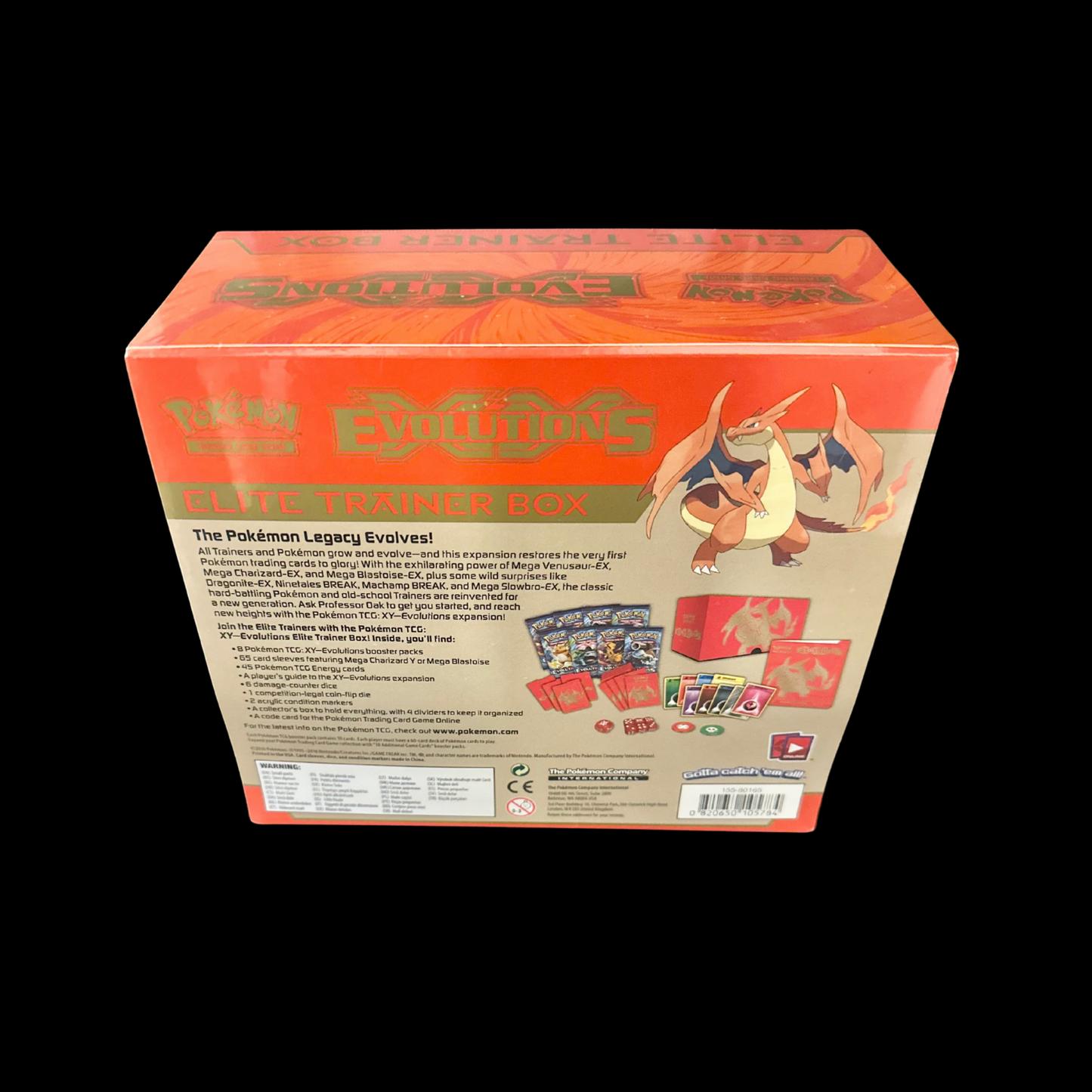 Pokemon XY Evolutions Charizard Elite Trainer Box 2016 (tiny 2cm tear)