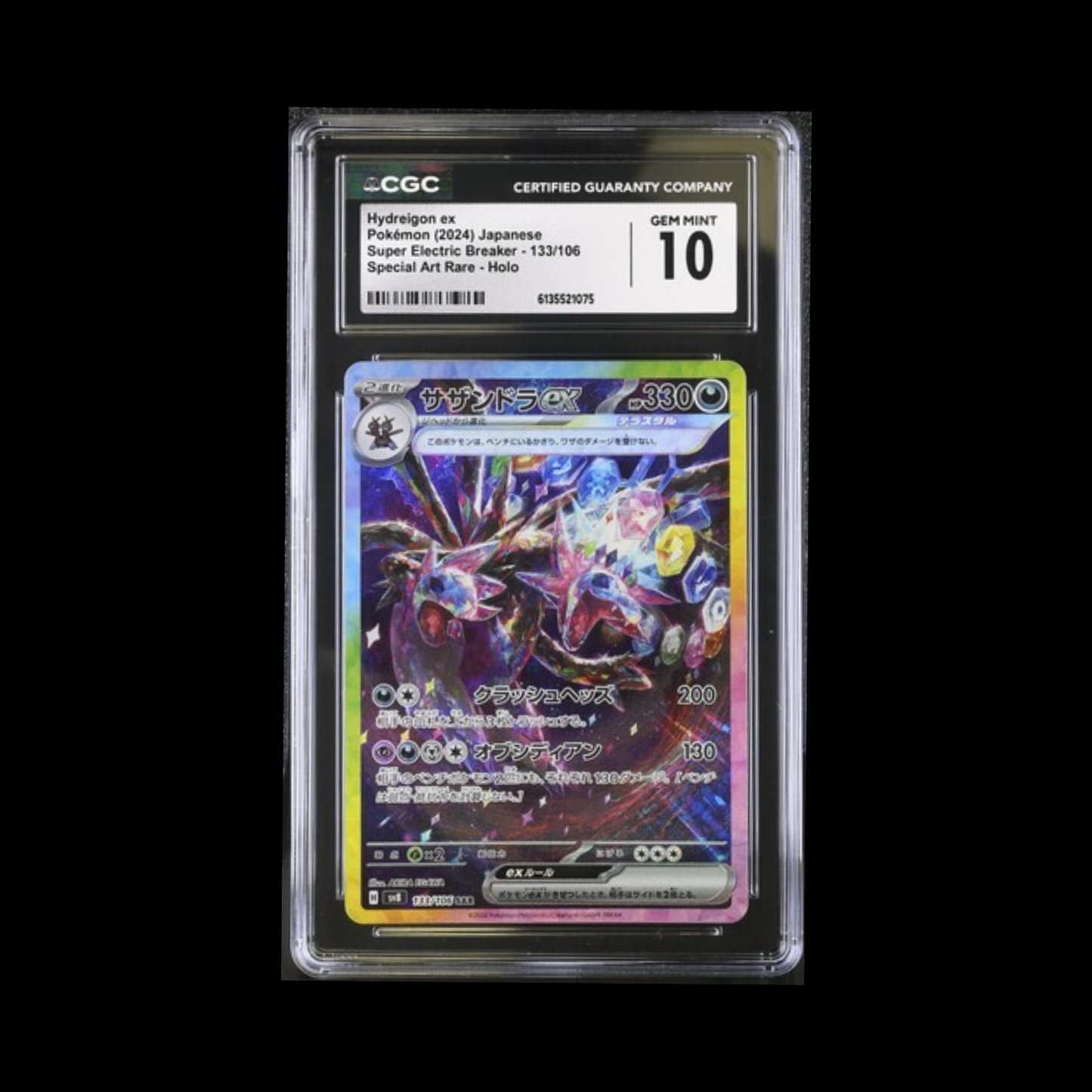 Pokemon JP Slab Hydreigon EX 133 CGC 10 Gem 2024