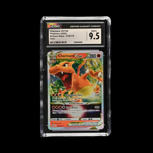 Pokemon Slab Charizard 018 2022 CGC 9.5 Mint+