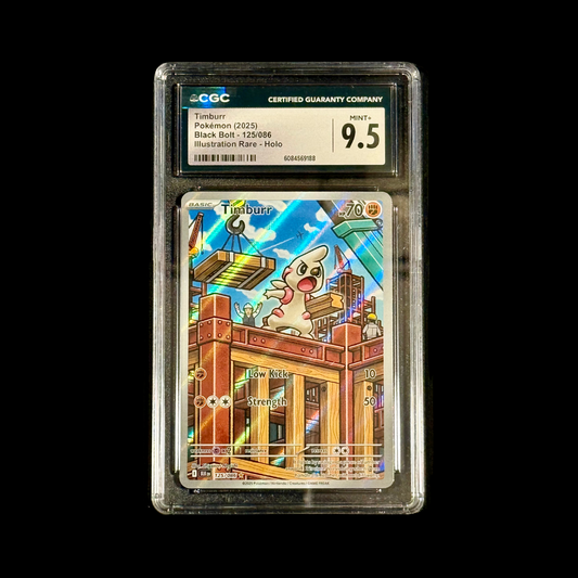Pokemon Slab Timburr 125/086 CGC 9.5 NM 2025