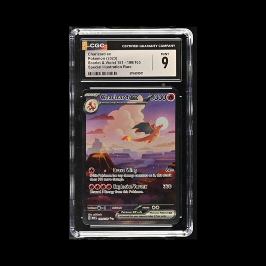 Pokemon Slab Charizard EX 199 CGC 9 Mint 2023