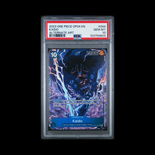 One Piece Slab JP Kaido OP04-044 PSA 10 Gem 2023