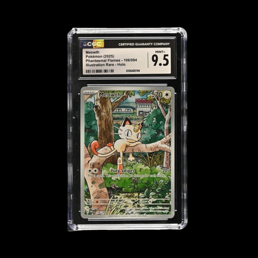 Pokemon Slab Meowth 106 2025 CGC 9.5 Mint+ 2025