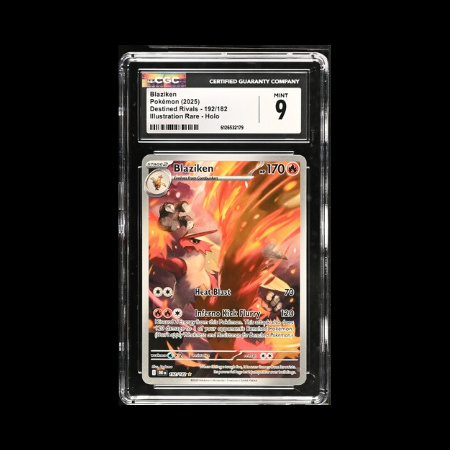 Pokemon Slab Blaziken 192 CGC 9 Mint 2025