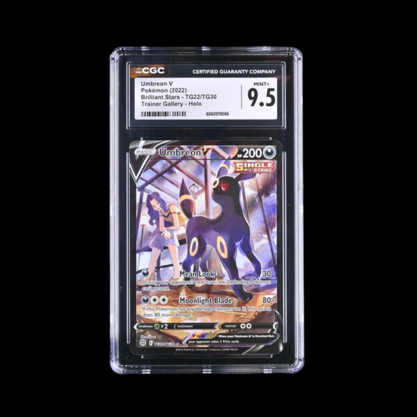 Pokemon Slab Umbreon V TG22 2022 CGC 9.5 Mint+