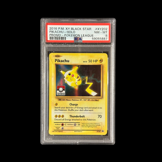 Pokemon Slab Pikachu XY202 PSA 8 NM 2016