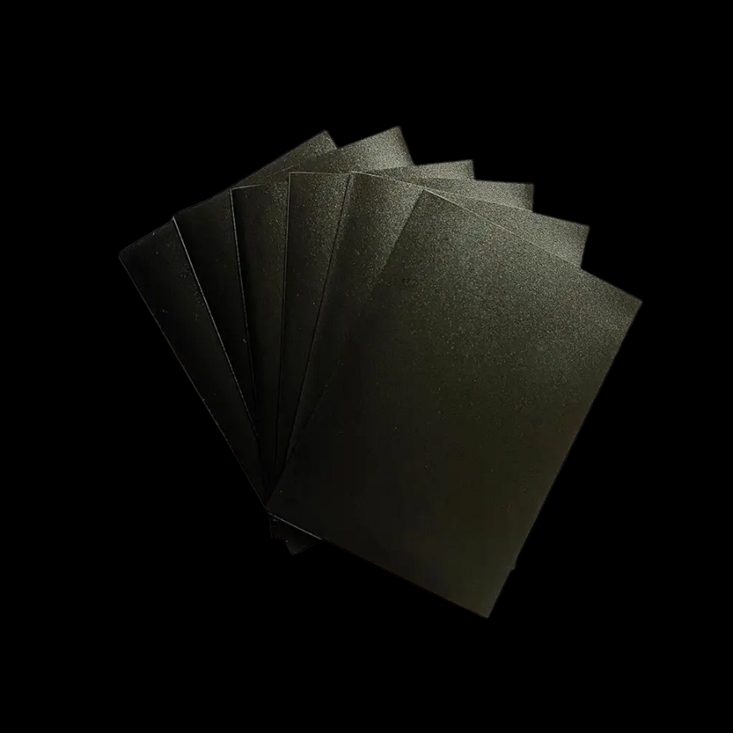 Black Matte Card Sleeves 50x