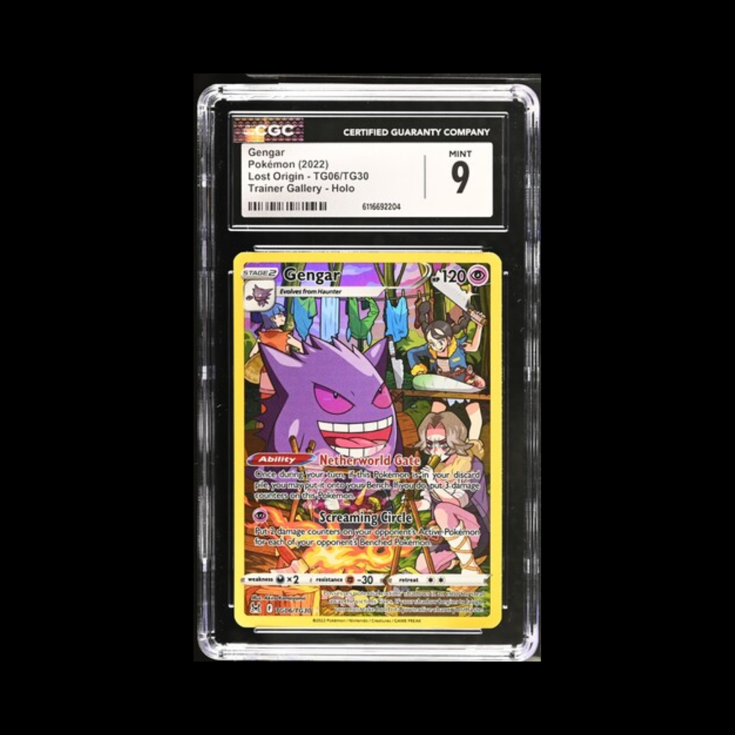 Pokemon Slab Gengar TG06 CGC 9 Mint 2022