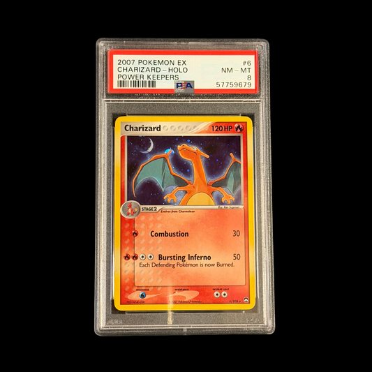 Pokemon Slab Charizard 6/108 Holo PSA 8 Near Mint 2007
