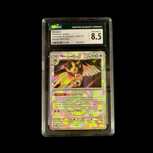 Pokemon Slab Noctowl 078/131 CGC 8.5 NM 2025