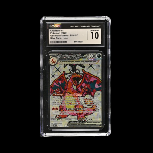 Pokemon Slab Charizard 215 2023 CGC 10 Gem Mint